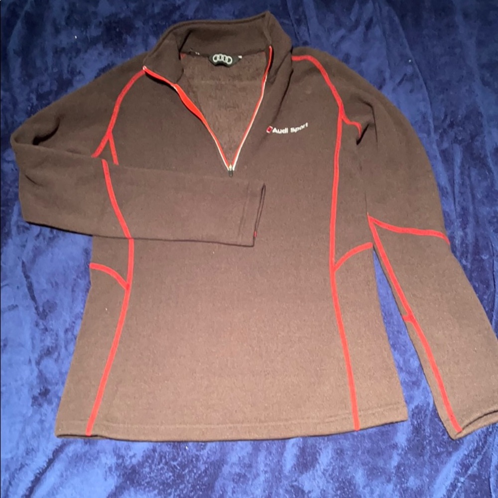 1/4 zip fleece with Audi sport logo